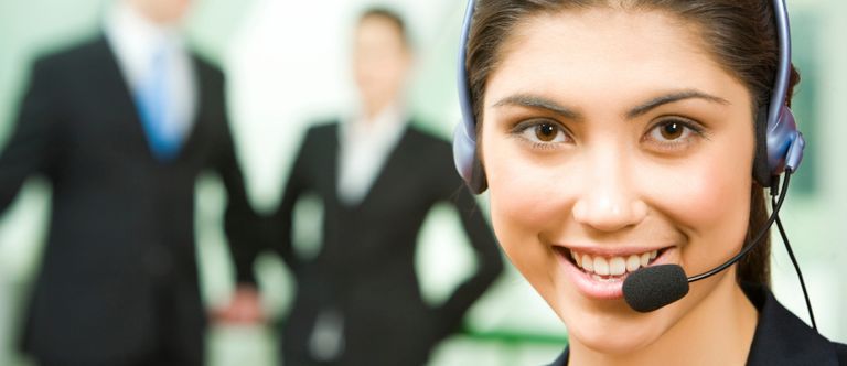 Teacher with headset giving lesson instructions